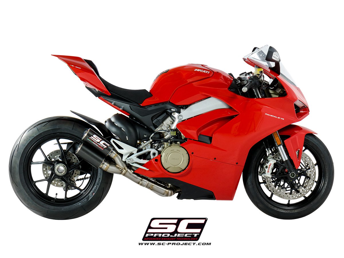 ducati panigale v4 exhaust sc-project slipon full system ecu